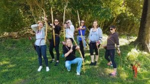 Hens Do group at Archery Park Nelson