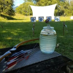 Corporate event setup at Archery Park Nelson