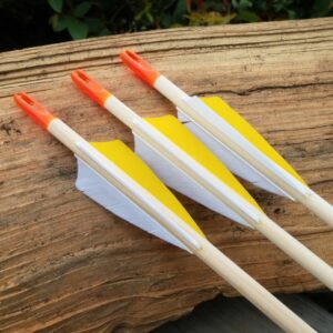 Archery Park Products - Complete wooden arrows with real feather fletching