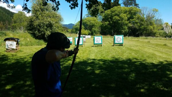 Arch Well targets at the Archery Park Nelson range