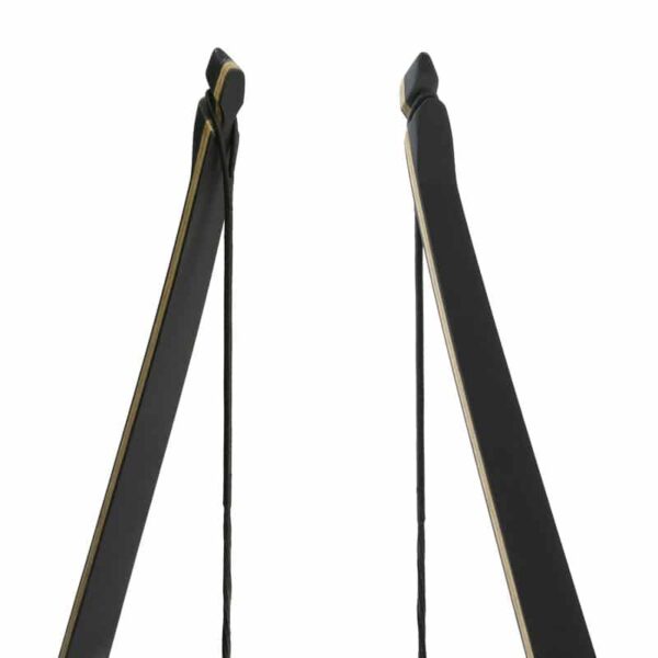 Black Hunter single-piece 62" longbow Swift tip ends