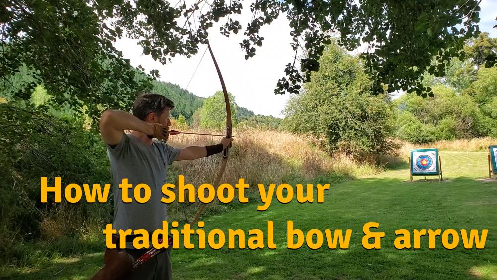 Learn how to shoot a traditional bow and arrow